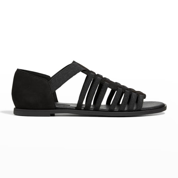 NWOT Eileen Fisher Rato Stretch Slip-On Fisherman Sandals - Picture 2 of 7